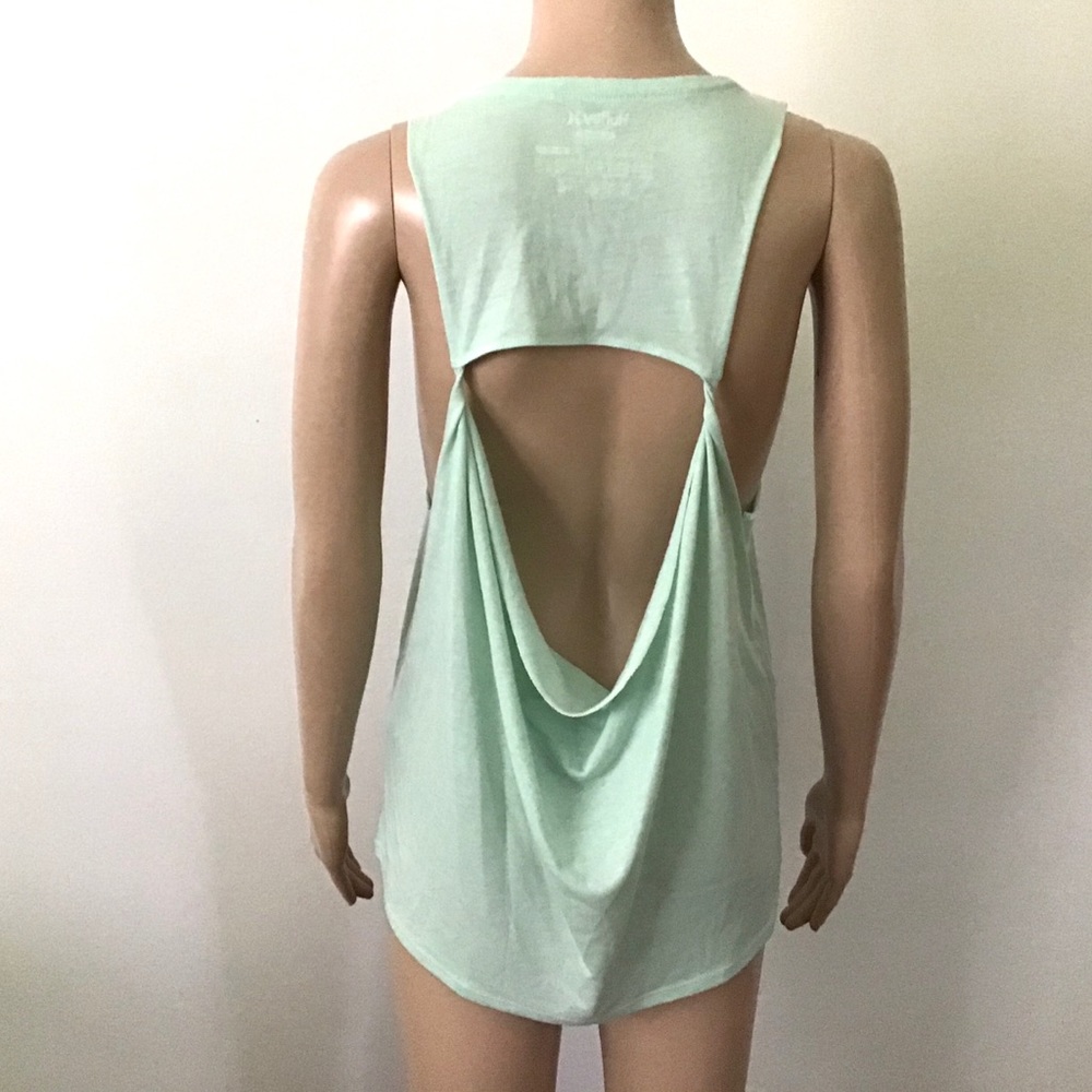 Hurley Oversized Nike Dri Fit Graphic Tank Top Green Size XS NEW - Picture 5 of 6